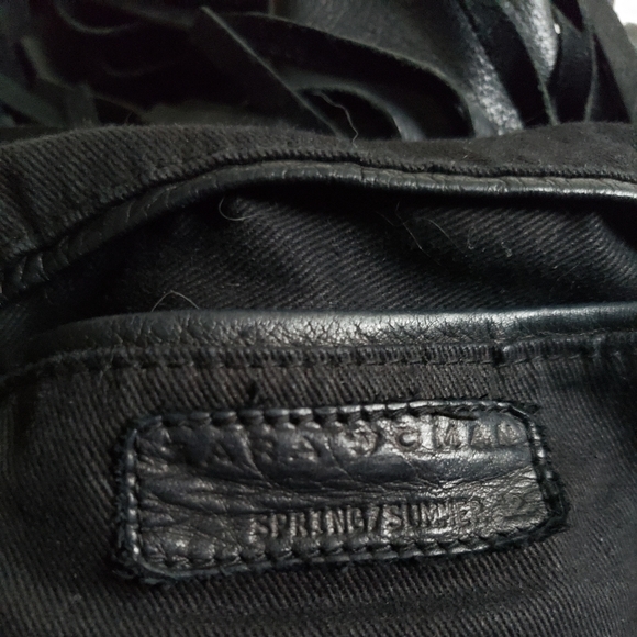 Zara | Leather Shoulder Bag with Fringe - Picture 12 of 16